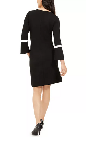 Anne Klein Bell-Sleeve A-Line Dress Size S