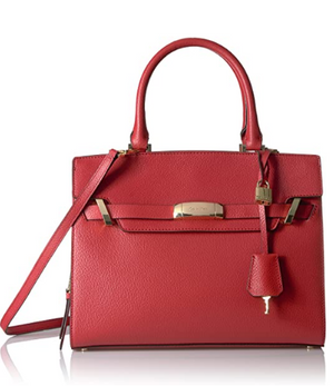 Calvin Klein Brooke Tumble Pebble Tote, Red