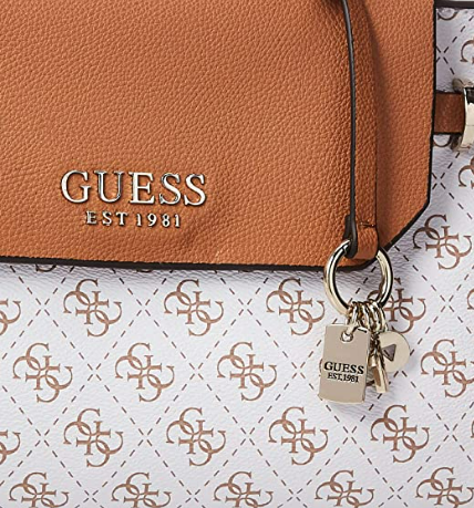 GUESS Esme Small Society Satchel SG758205 White