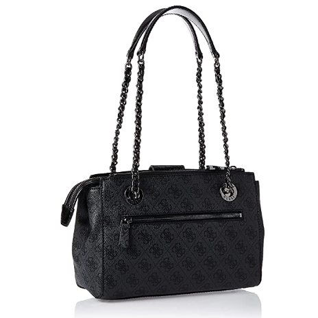 Guess Logo City Small Society Satchel SM747608 Coal