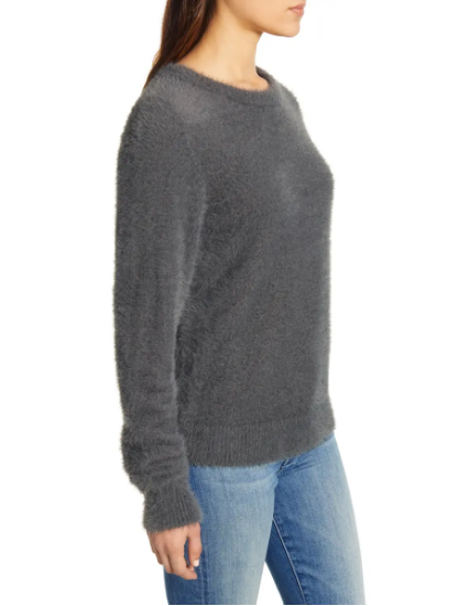 LUCKY BRAND Eyelash Crewneck Sweater