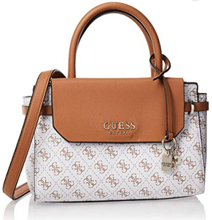 GUESS Esme Small Society Satchel SG758205 White