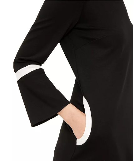 Anne Klein Bell-Sleeve A-Line Dress Size S