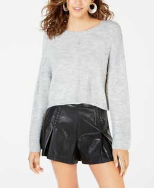 Hooked Up by Iot Juniors' Cropped Pullover Sweater Multiple Sizes
