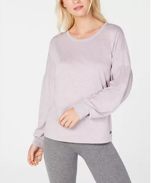 Ideology Flowing-Sleeve Sweatshirt Top Pink Size M