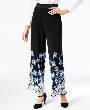 Alfani Printed Palazzo Pants Floating Petal