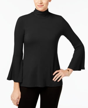 Alfani Mock-Neck Bell-Sleeve Top Multiple Sizes & Colors