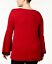 Style Co Plus Size Red Black Double Ruffled-Sleeve Scoop Neck Sweater 1X